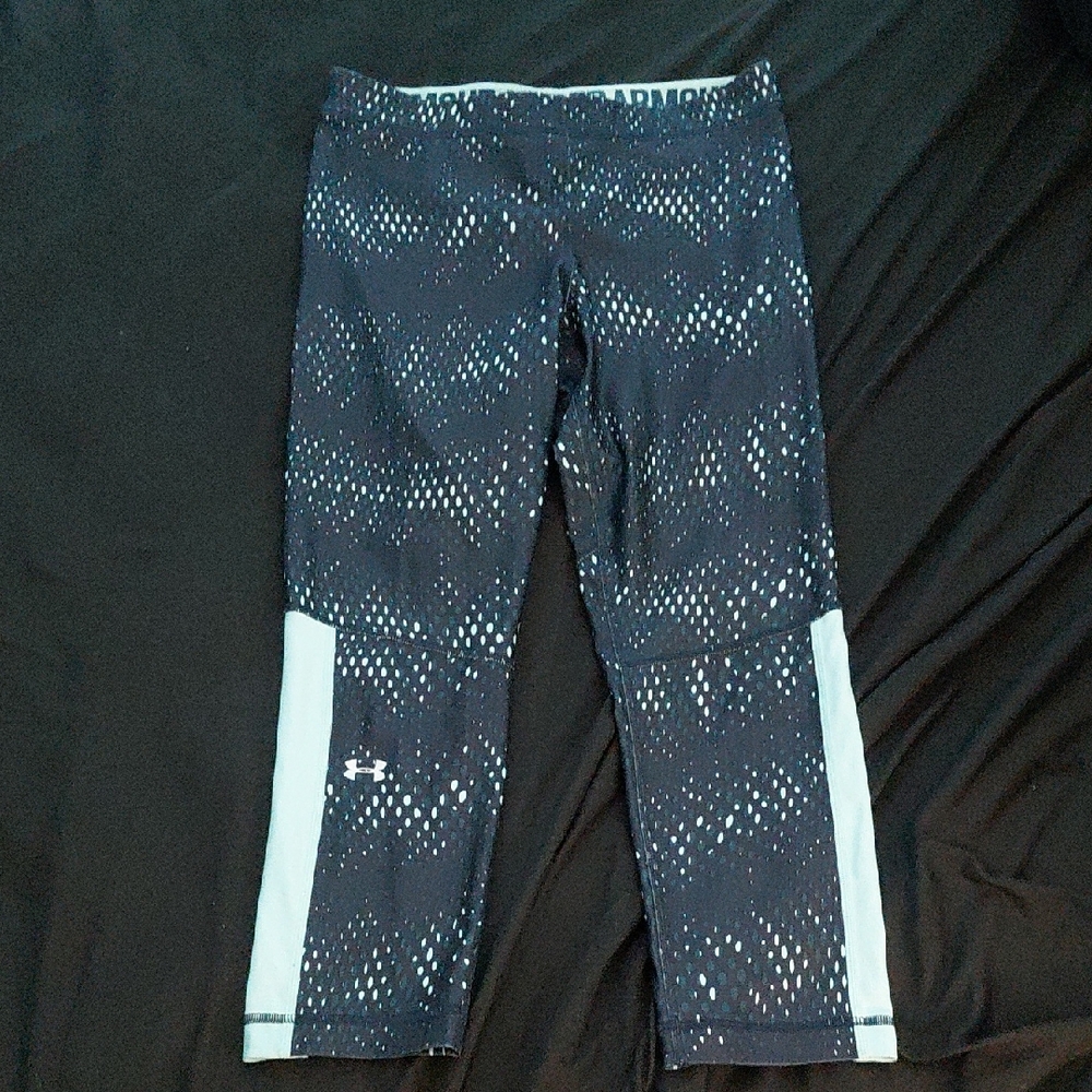 Under Armour Navy & Aqua Womens Workout Leggings